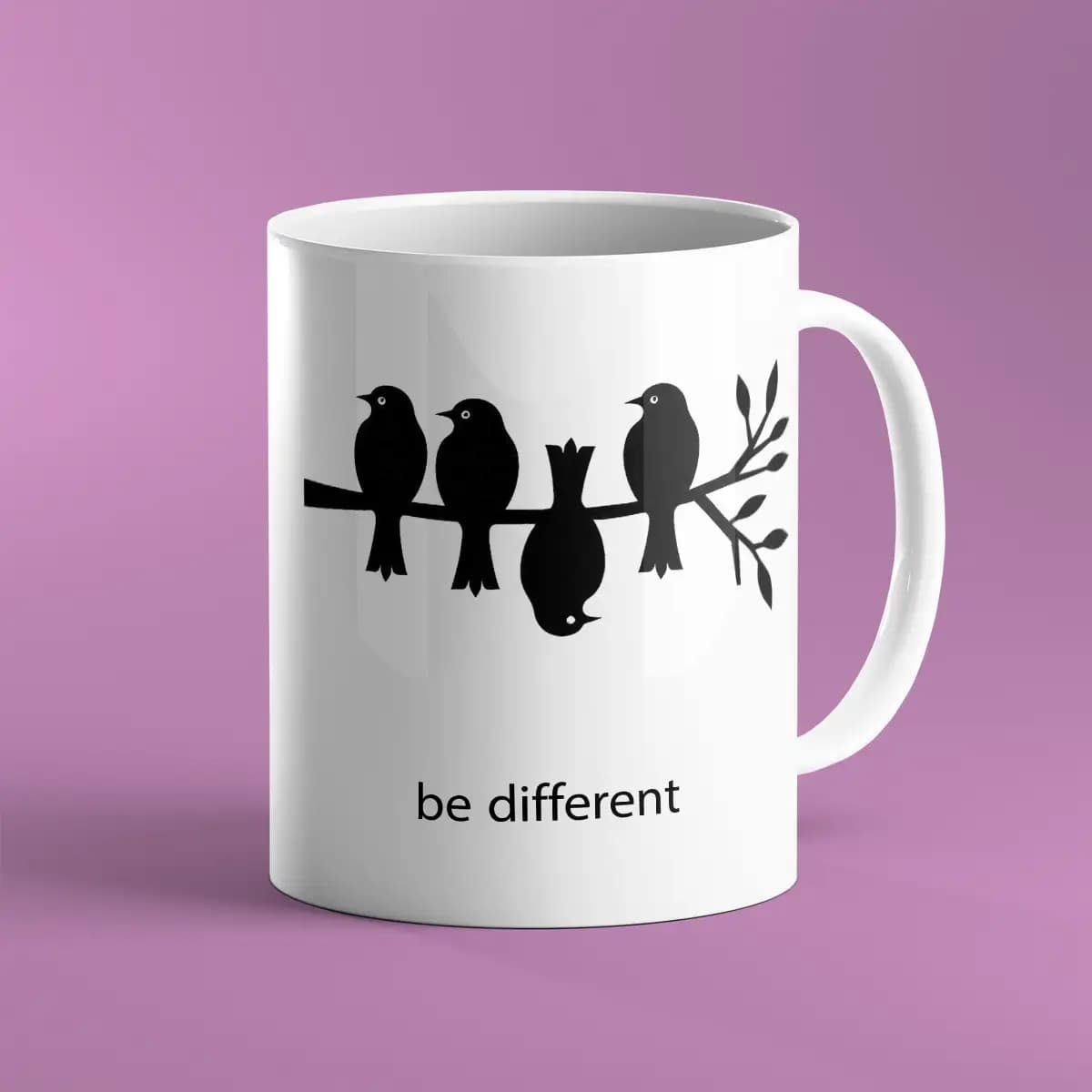 ماگ مونوفام طرح be different — تصویر ۲