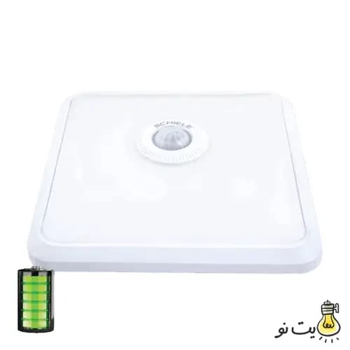 چراغ سقفی سنسوردار با مدار اضطراری مربع شیله مدل SC986E — تصویر ۴