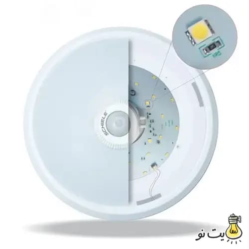 چراغ سقفی سنسوردار با مدار اضطراری شیله مدل SC976E — تصویر ۶