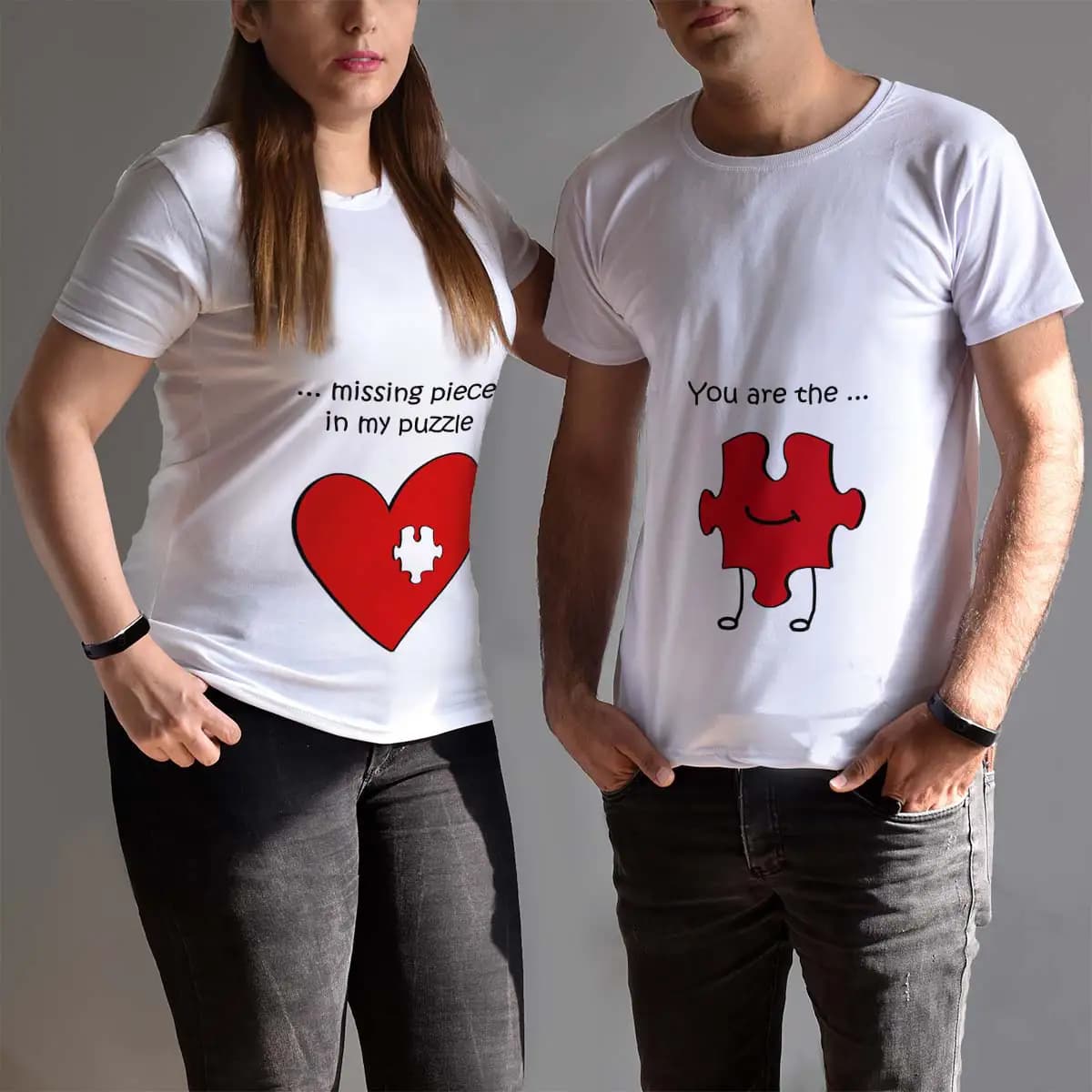 تیشرت ست مونوفام طرح Puzzle — تصویر ۴