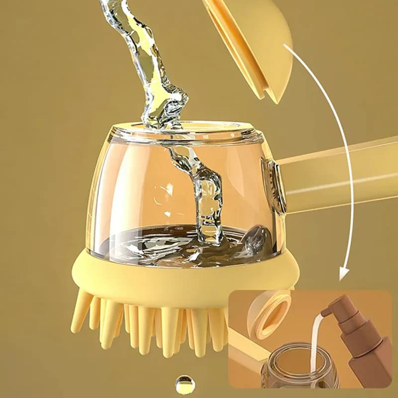 برس شستشو مخزن دار سگ و گربه مدل فاکسی — تصویر ۳