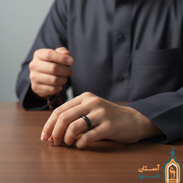 حلقه حدید صینی اصل مردانه و زنانه در انواع سایزها — تصویر ۳