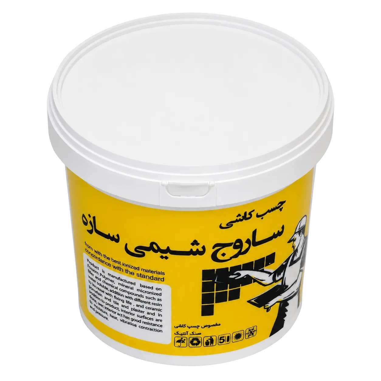 چسب خمیری 12.5 کیلویی ساروج شیمی — تصویر ۲