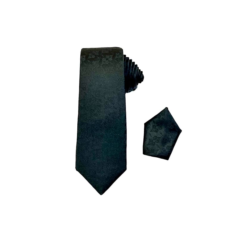 کراوات طرح هندسی مشکی کد2 | R&R — تصویر ۳