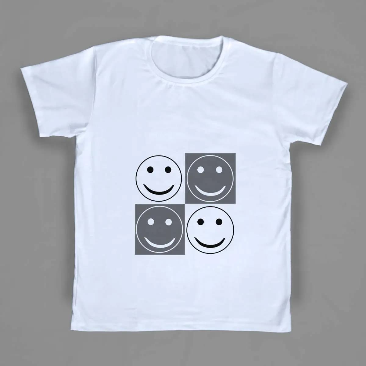 تیشرت مردانه یقه گرد طرح Smile 2 — تصویر ۲