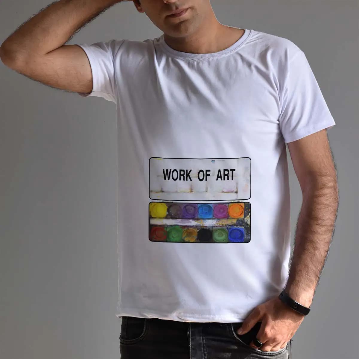 تیشرت مردانه طرح WORK OF ART — تصویر ۳