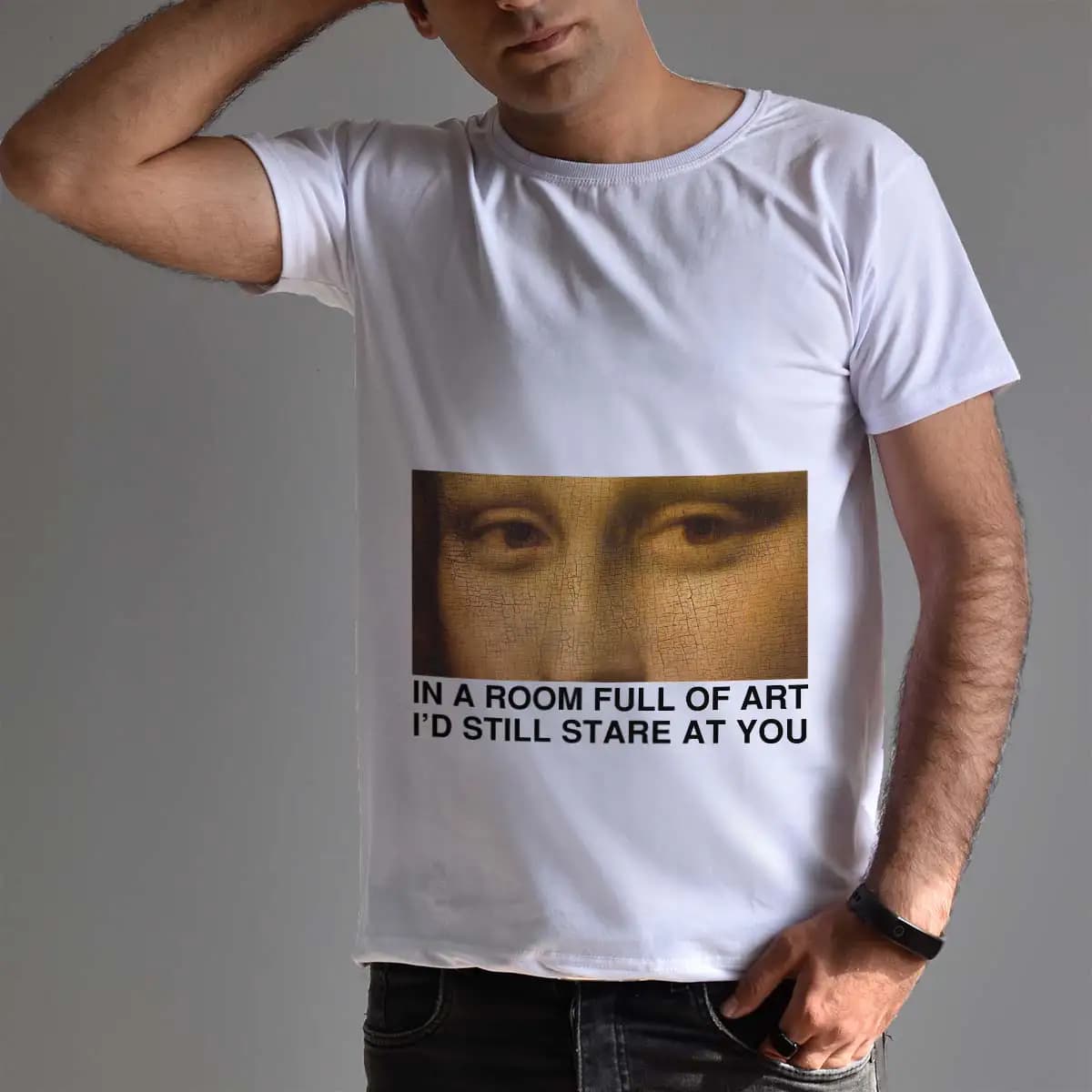 تیشرت مردانه طرح Mona Lisa — تصویر ۳