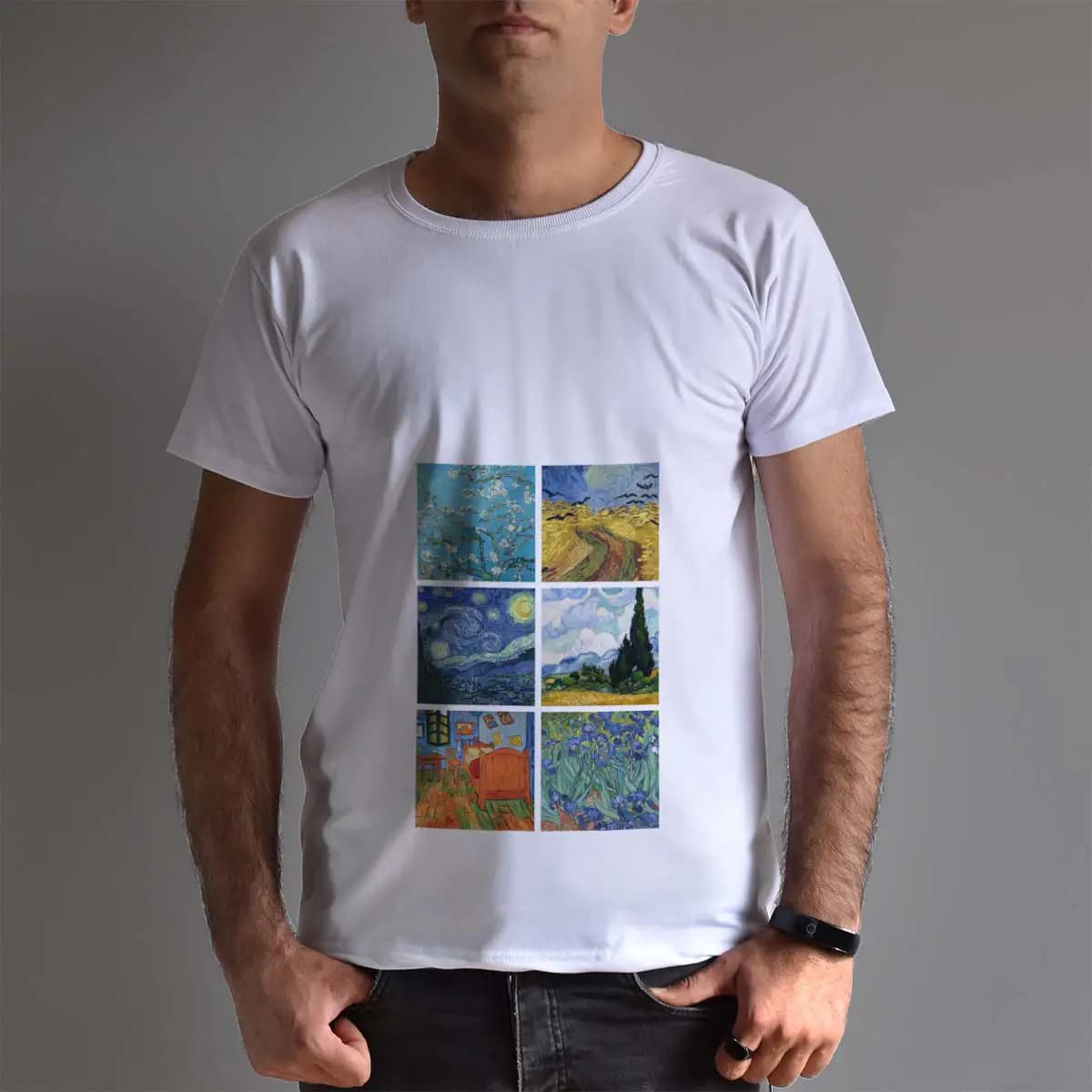 تیشرت مردانه طرح Van Gogh