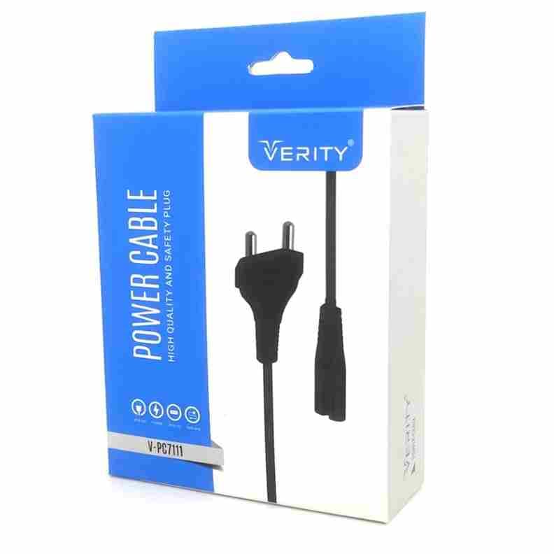 کابل برق لپ تاپ وریتی دو چاک مدل V-PC7111 طول ۱.5 متر