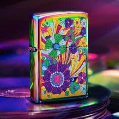 فندک زیپو 48997 مدل 151 | طرح Vintage Flowers Design — تصویر ۲