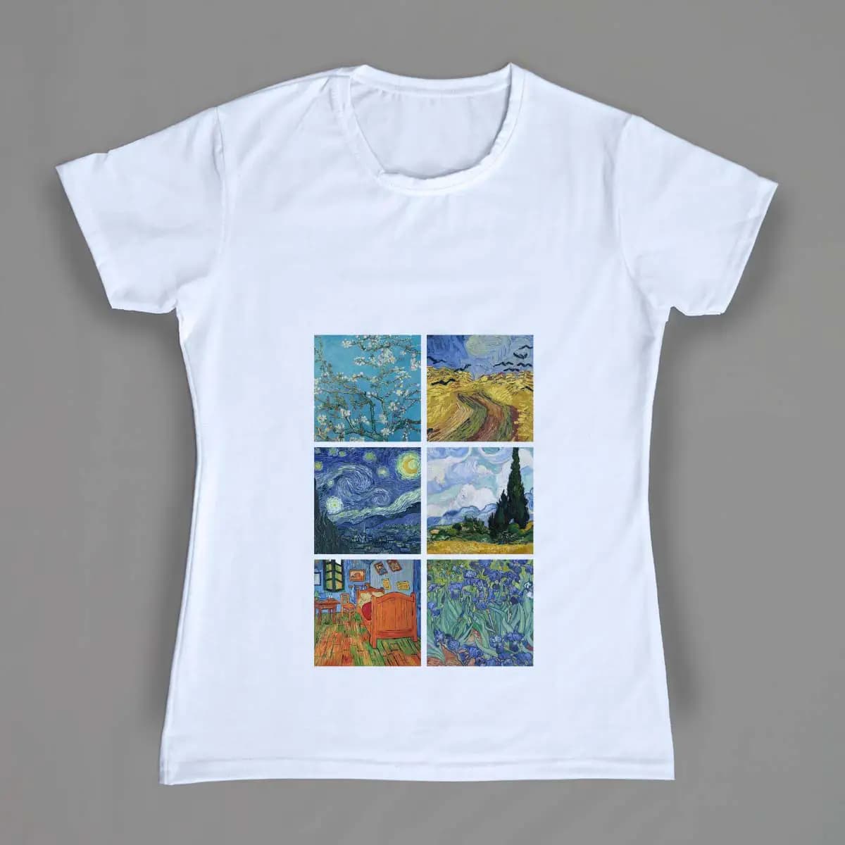 تیشرت زنانه طرح Van Gogh — تصویر ۴