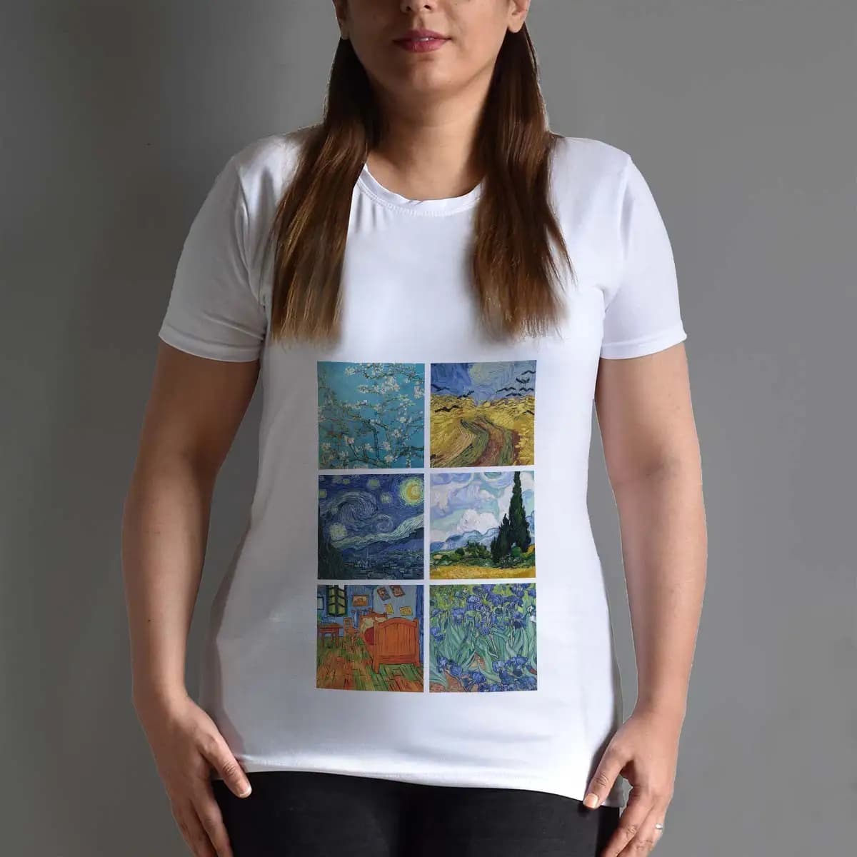 تیشرت زنانه طرح Van Gogh — تصویر ۳