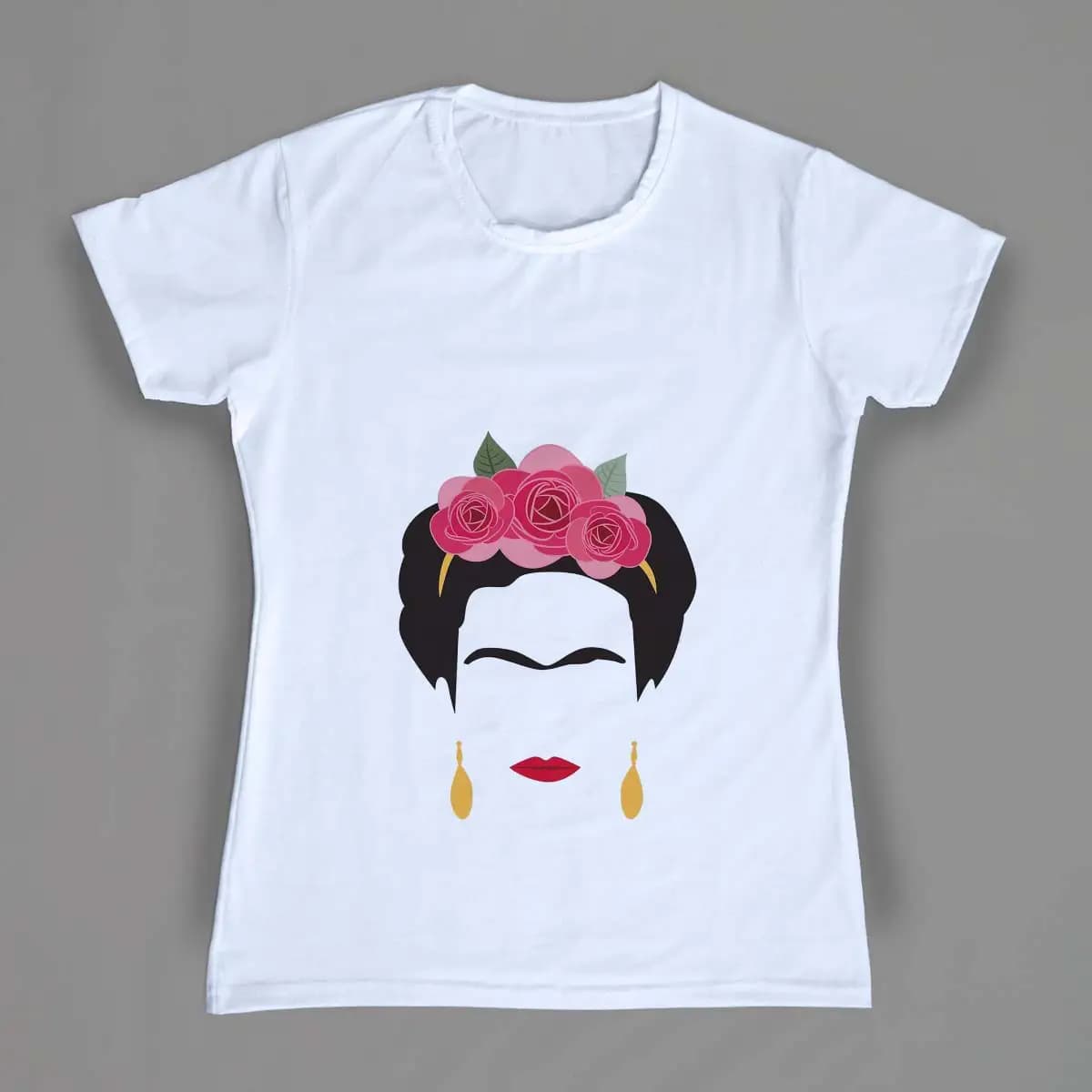 تیشرت زنانه طرح Frida Kahlo — تصویر ۴