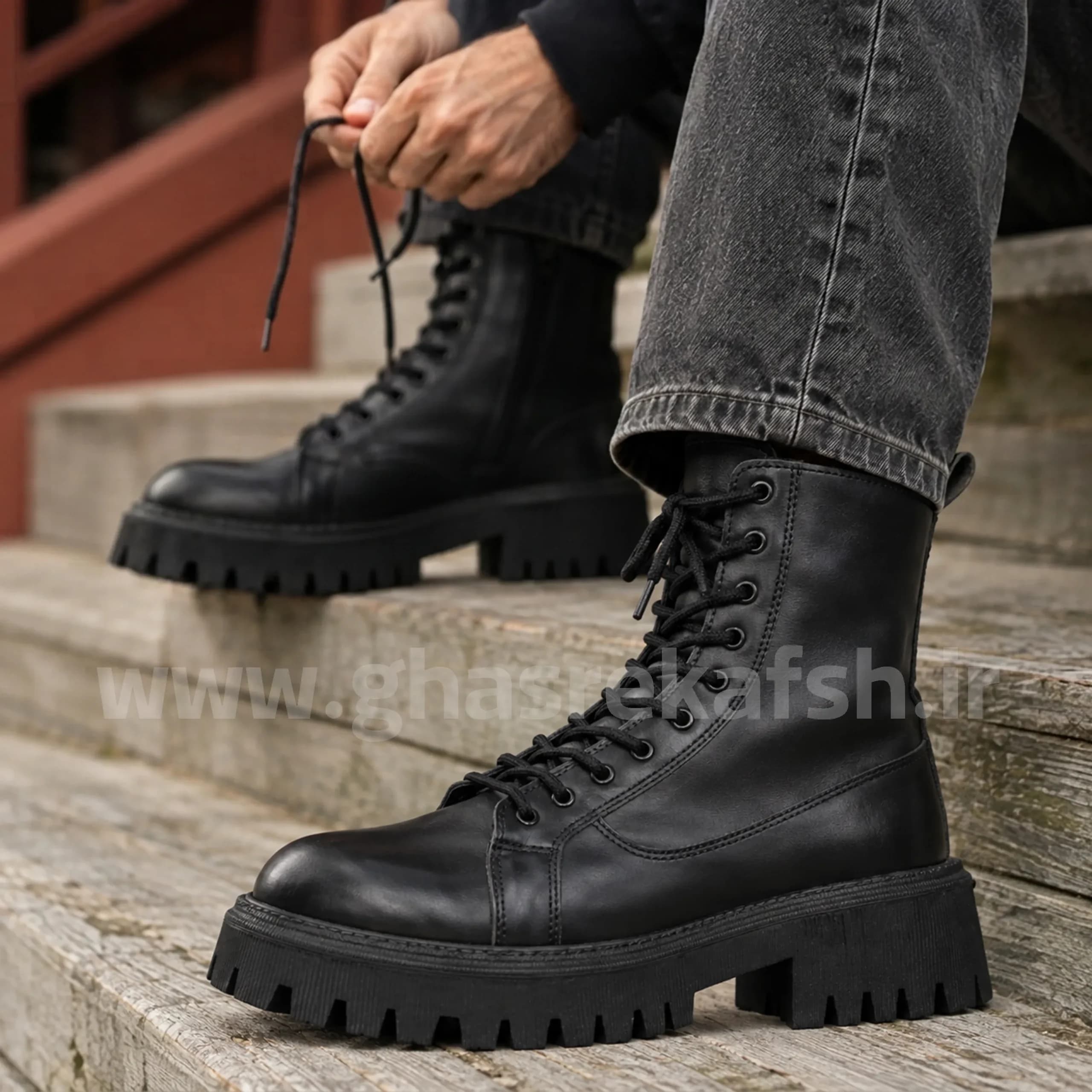 بوت بالنسیاگا Balenciaga مردانه مشکی کد 2331 — تصویر ۶