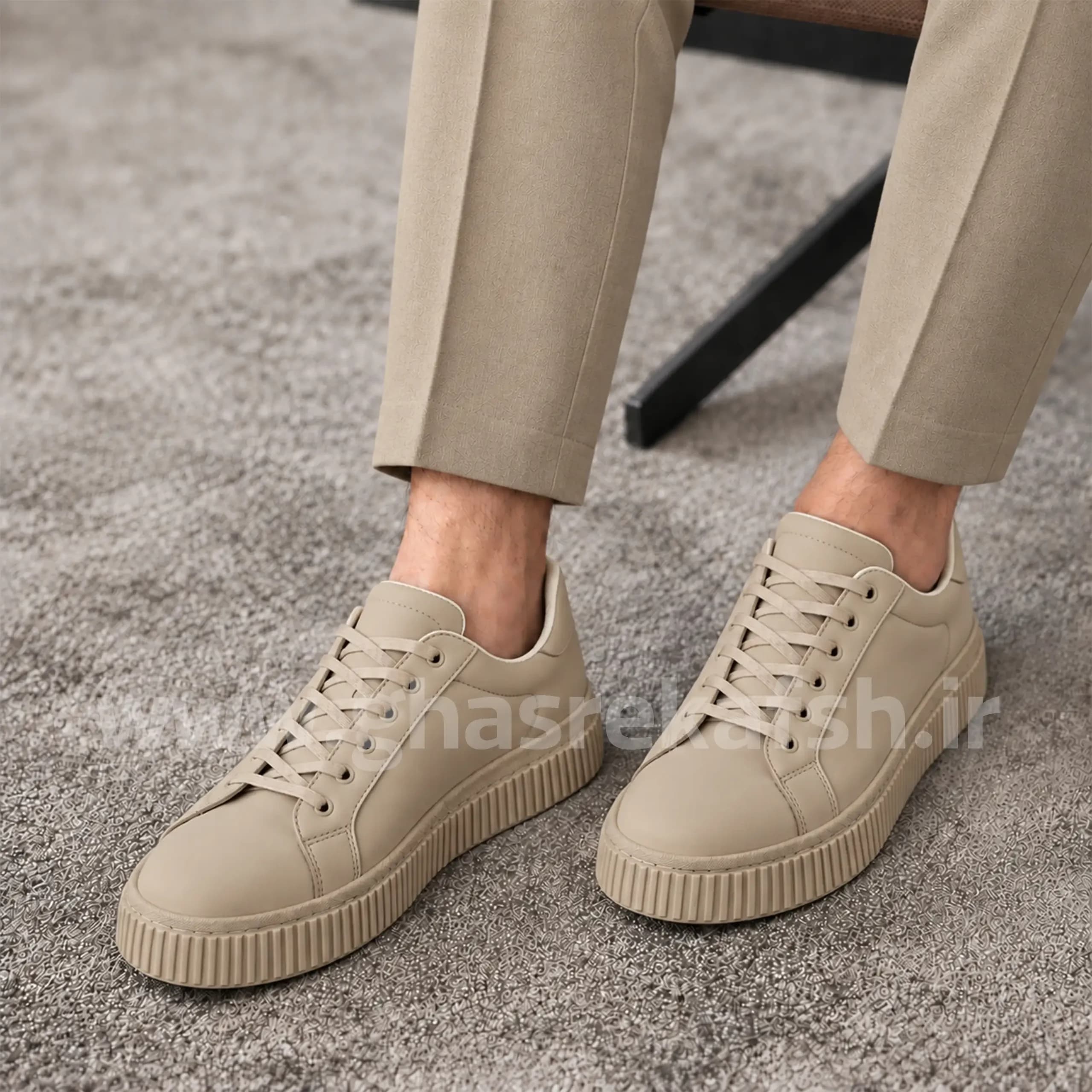 کتونی ونس زارا ZARA مردانه رنگ نسکافه ای کد 2213 — تصویر ۶