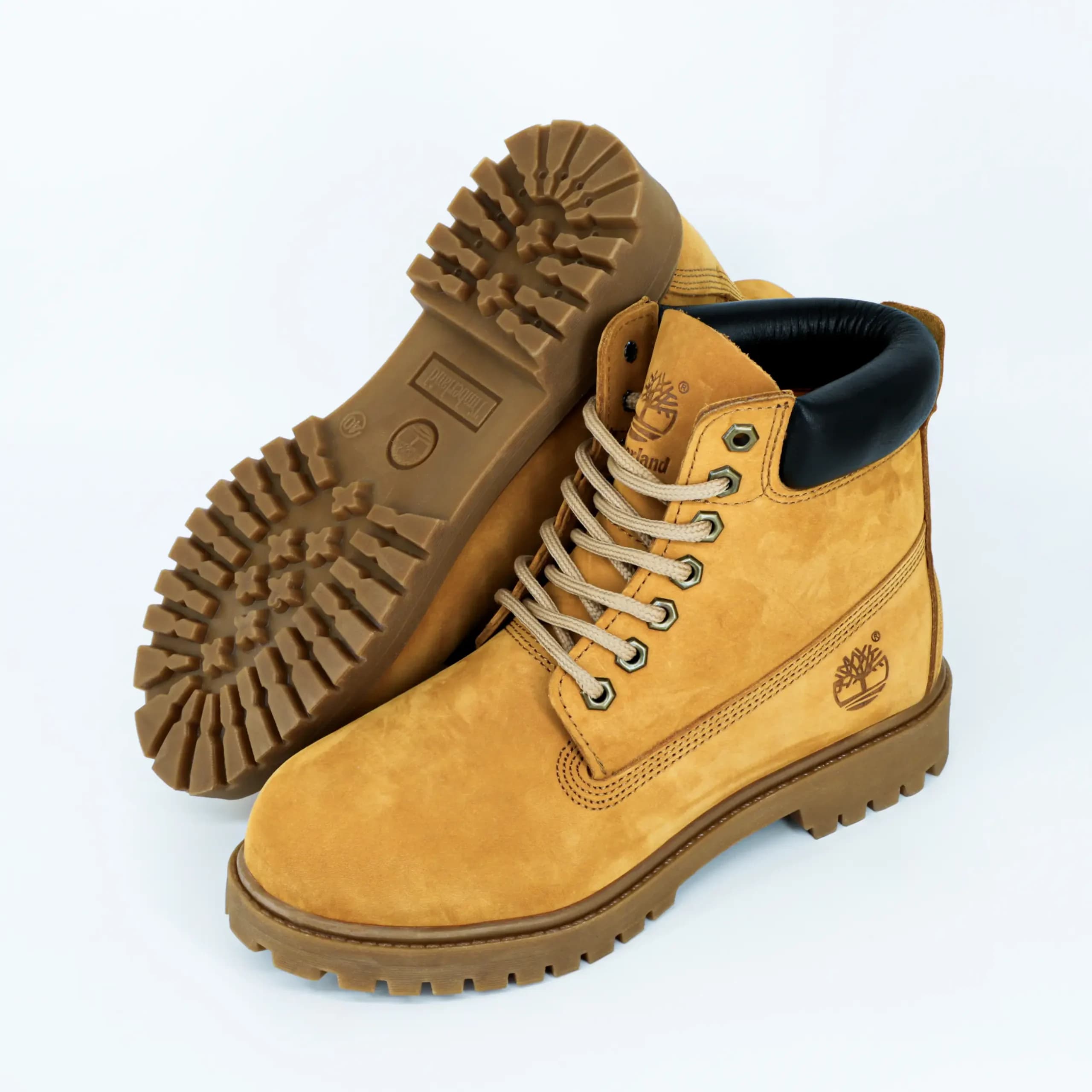 بوت تیمبرلند Timberland مردانه چرم طبیعی رنگ موزی زیر کرپ کد 2882 — تصویر ۹