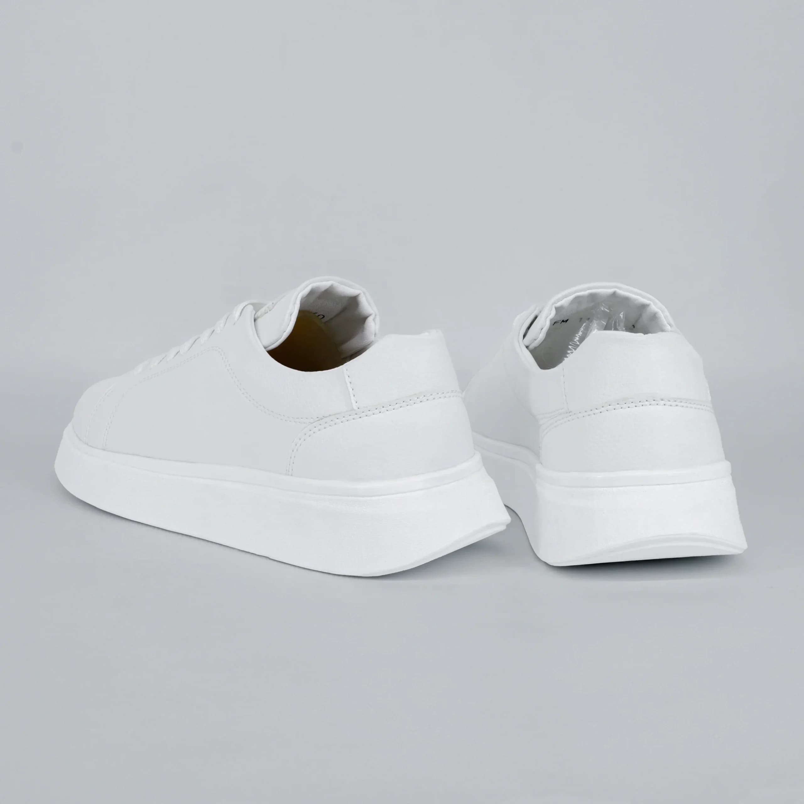 کتونی ونس برشکا Bershka مردانه رنگ سفید کد 2655 — تصویر ۵