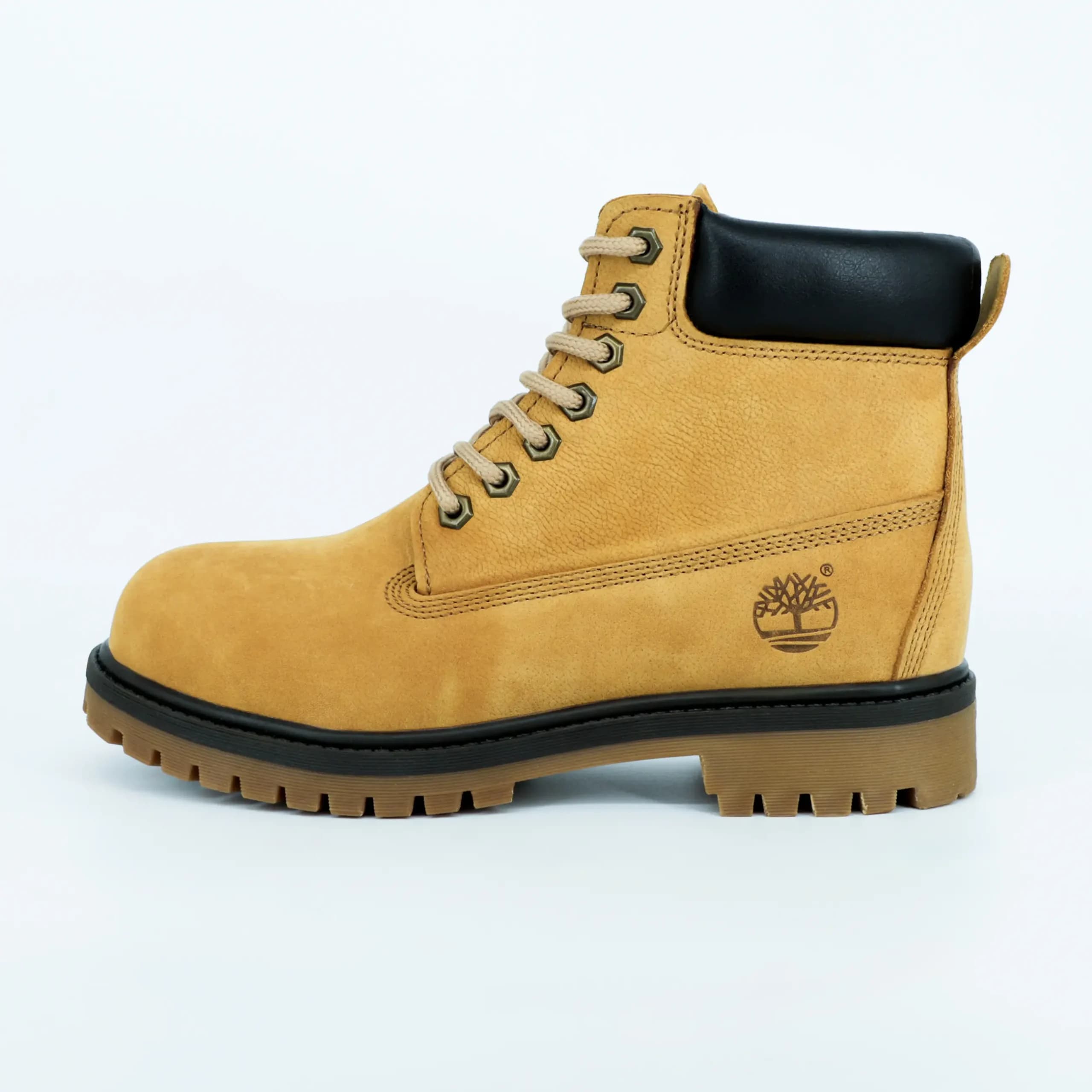 بوت تیمبرلند Timberland مردانه چرم طبیعی رنگ موزی دور قهوه ای کد 2526 — تصویر ۱۲