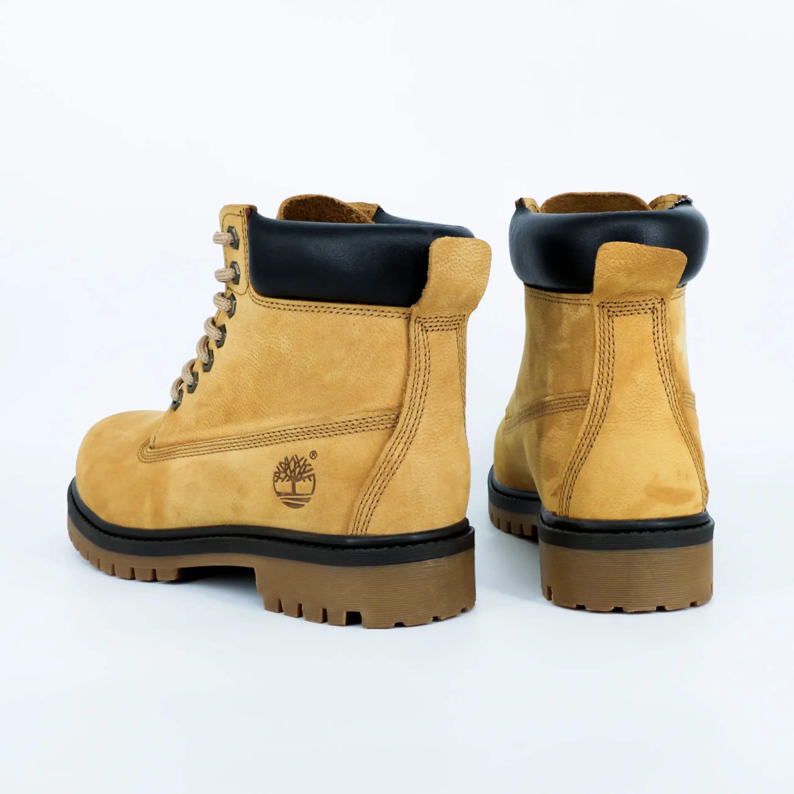 بوت تیمبرلند Timberland مردانه چرم طبیعی رنگ موزی دور قهوه ای کد 2526 — تصویر ۵