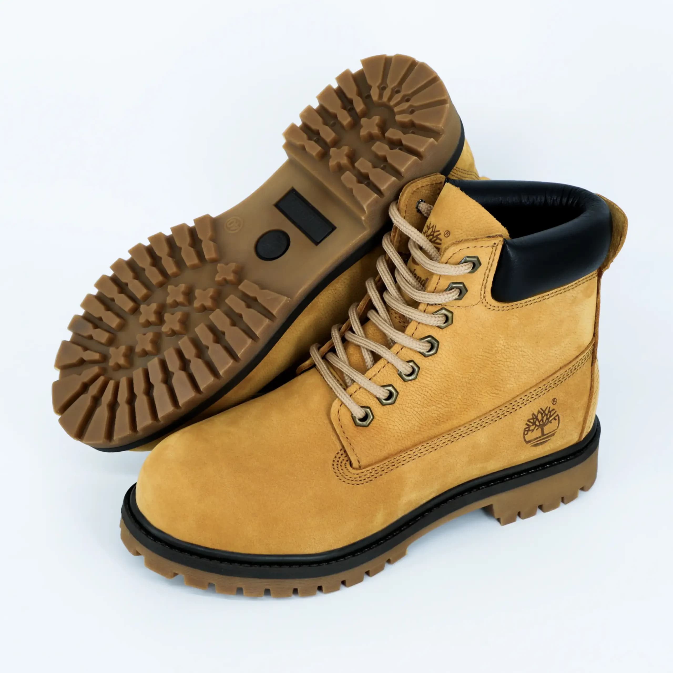 بوت تیمبرلند Timberland مردانه چرم طبیعی رنگ موزی دور قهوه ای کد 2526 — تصویر ۳