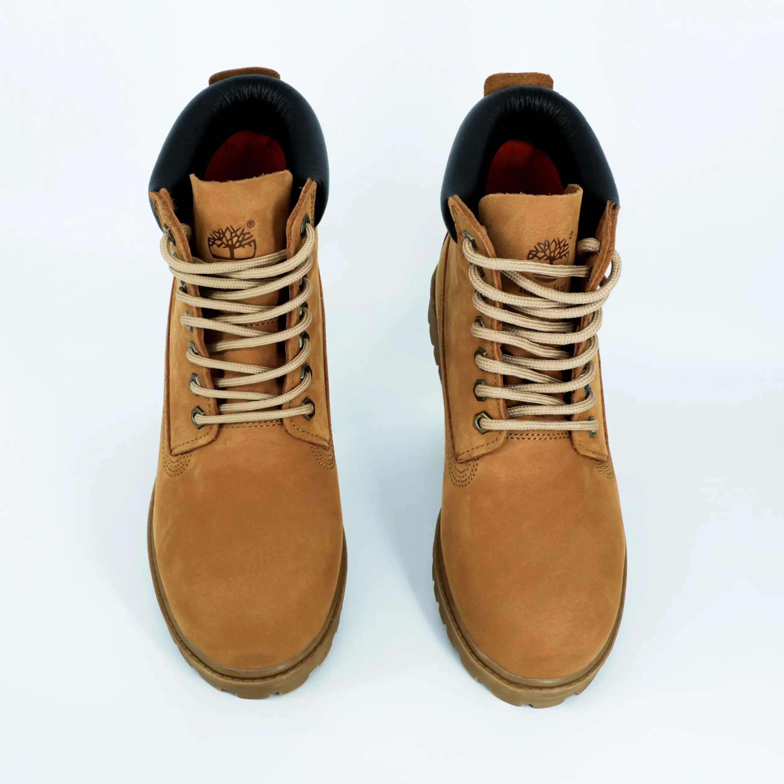 بوت تیمبرلند Timberland مردانه چرم طبیعی رنگ پرتغالی کد 2533 — تصویر ۱۱