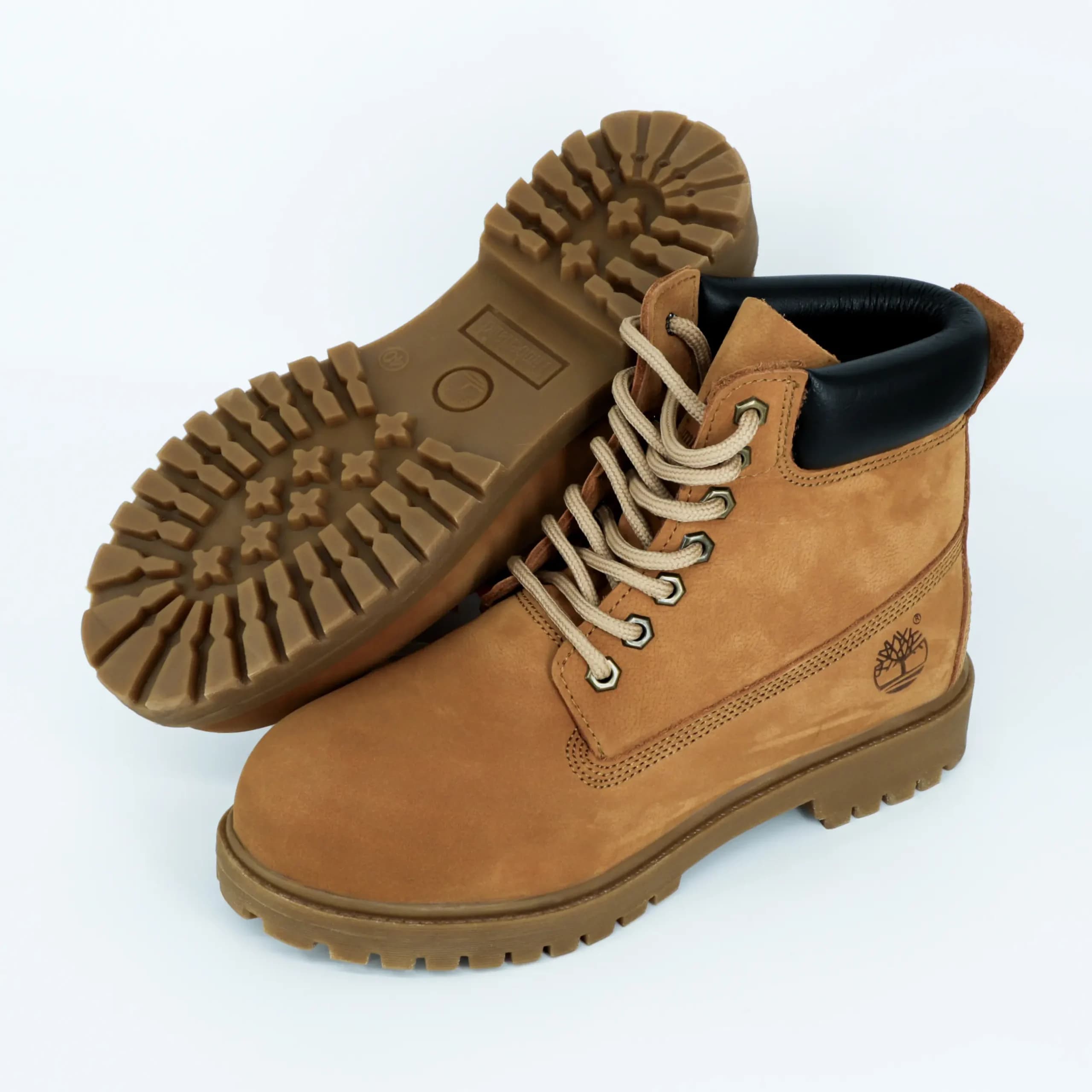 بوت تیمبرلند Timberland مردانه چرم طبیعی رنگ پرتغالی کد 2533 — تصویر ۹