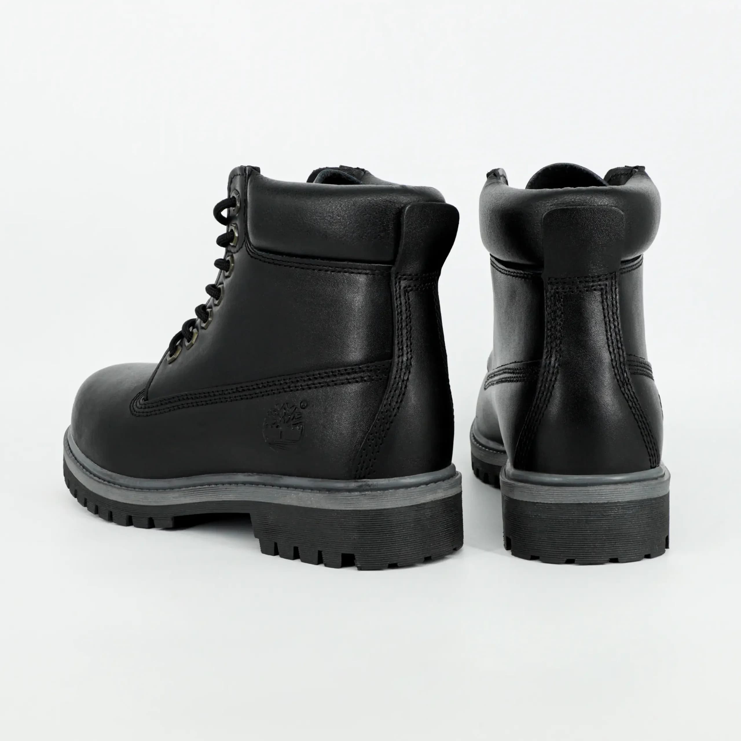 بوت تیمبرلند Timberland مردانه چرم طبیعی رنگ مشکی طوسی کد 2525 — تصویر ۱۱