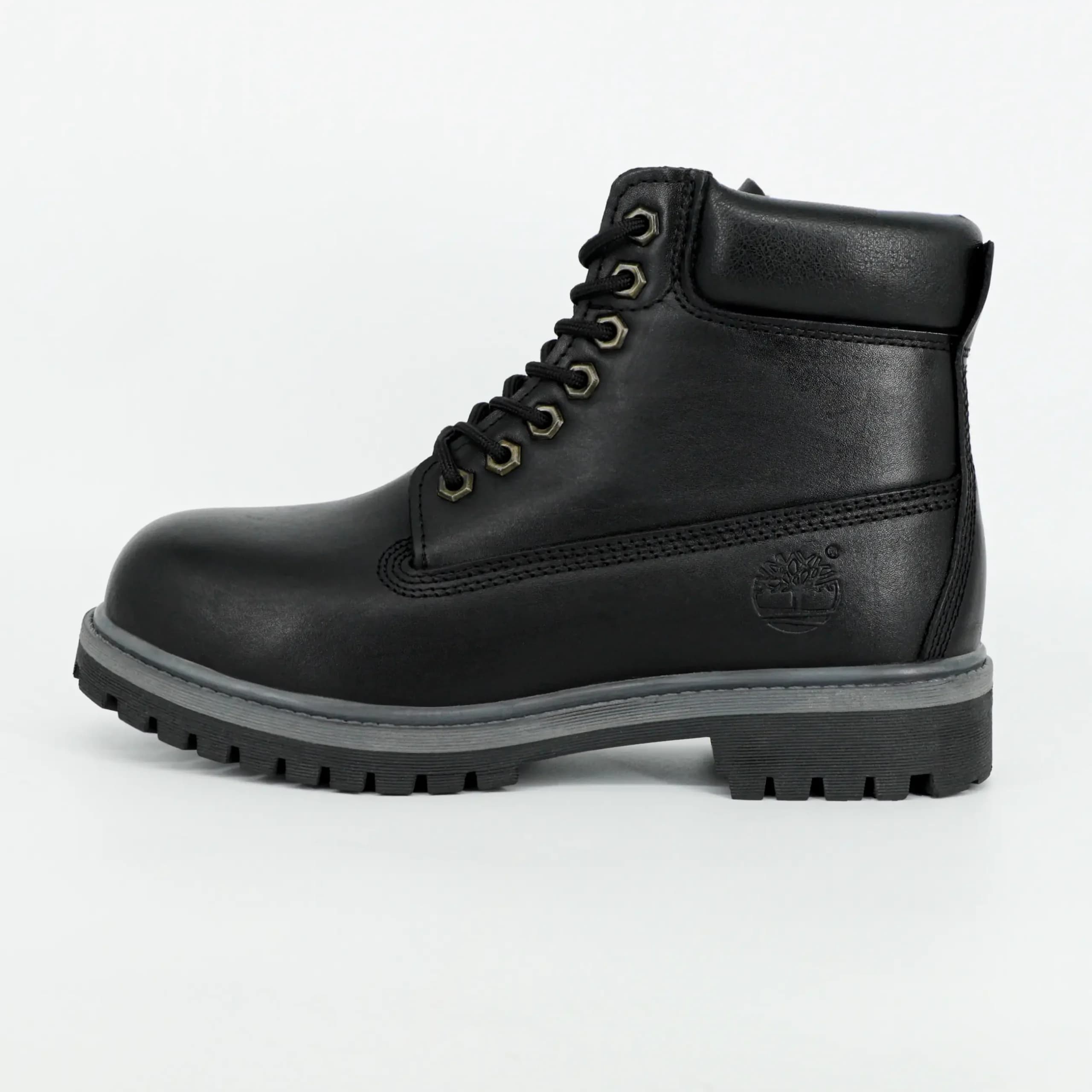 بوت تیمبرلند Timberland مردانه چرم طبیعی رنگ مشکی طوسی کد 2525 — تصویر ۱۰