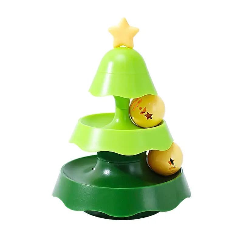 اسباب بازی گربه مدل درخت کریسمس توپ دار Cat Christmas Tree Toy With Balls