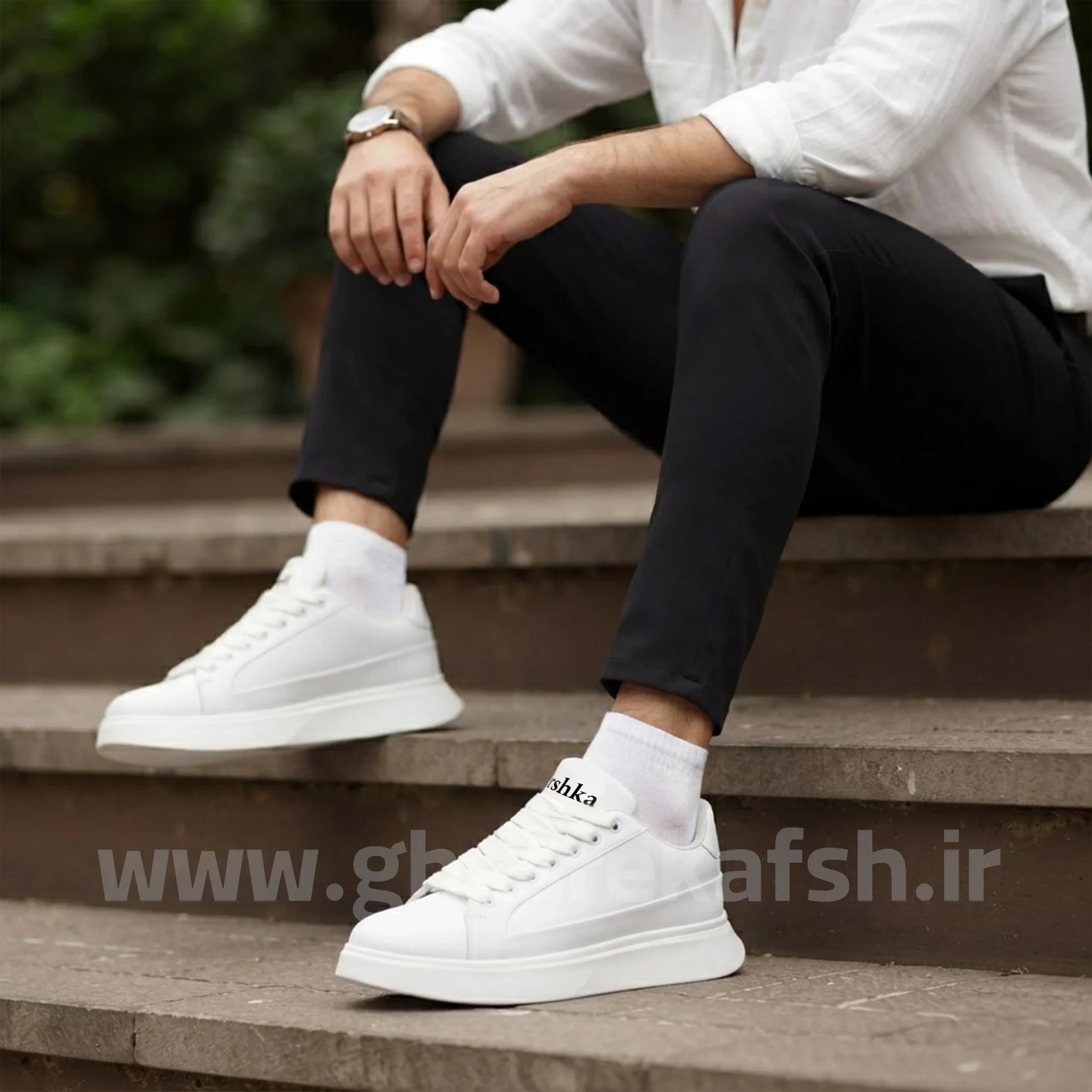 کتونی ونس مردانه مدل برشکا bereshka رنگ سفید کد 2661