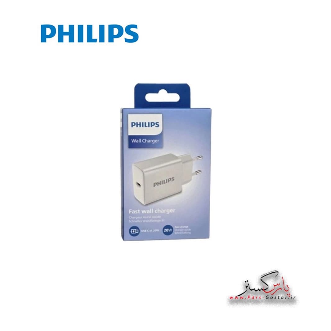 شارژر دیواری 20 واتی فیلیپس مدلPhilips Fast Wall Charger 20w- DLP2629C | Dlp2629C — تصویر ۶