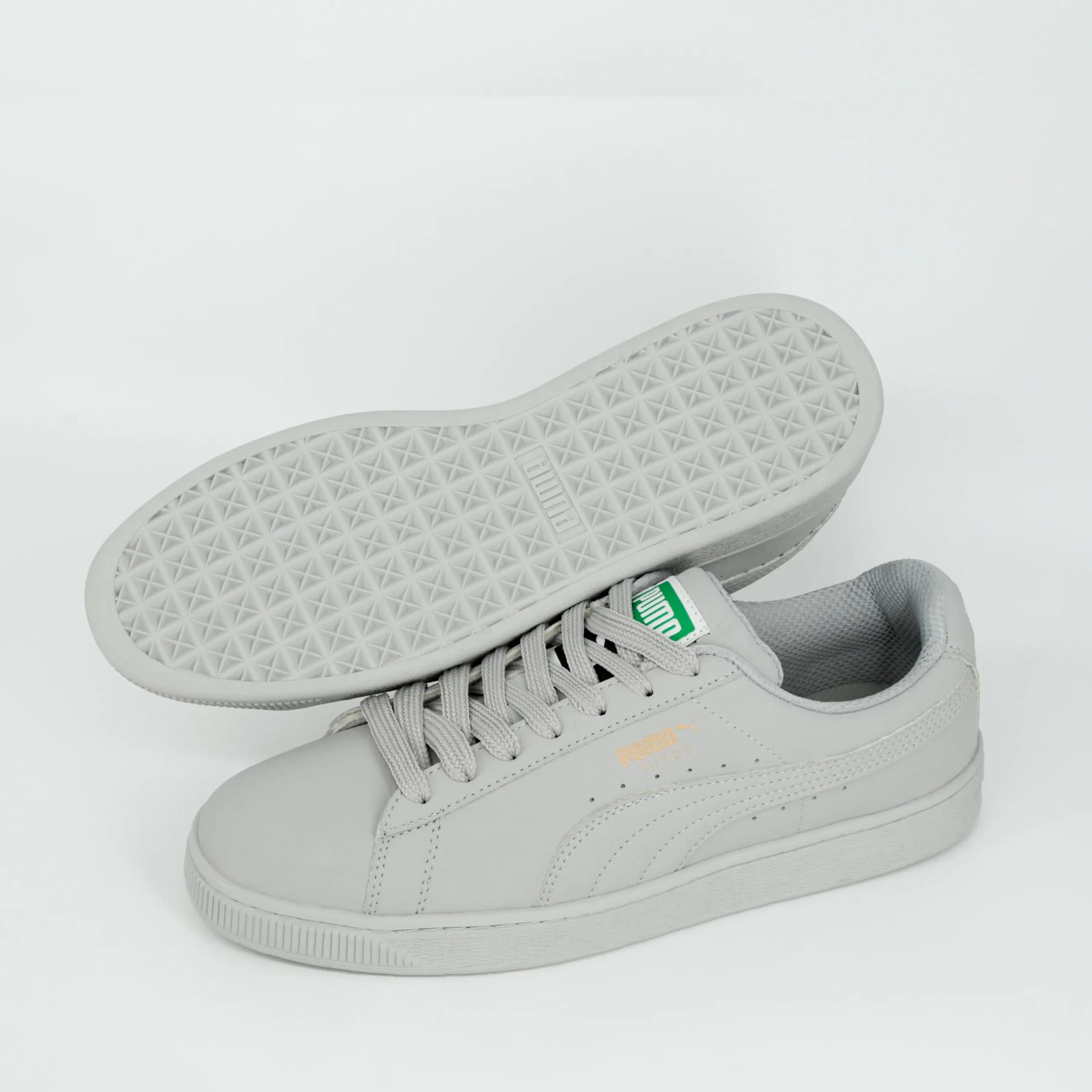 کتونی ونس مردانه پوما سوئد Puma SUEDE رنگ طوسی روشن کد 2042 — تصویر ۷
