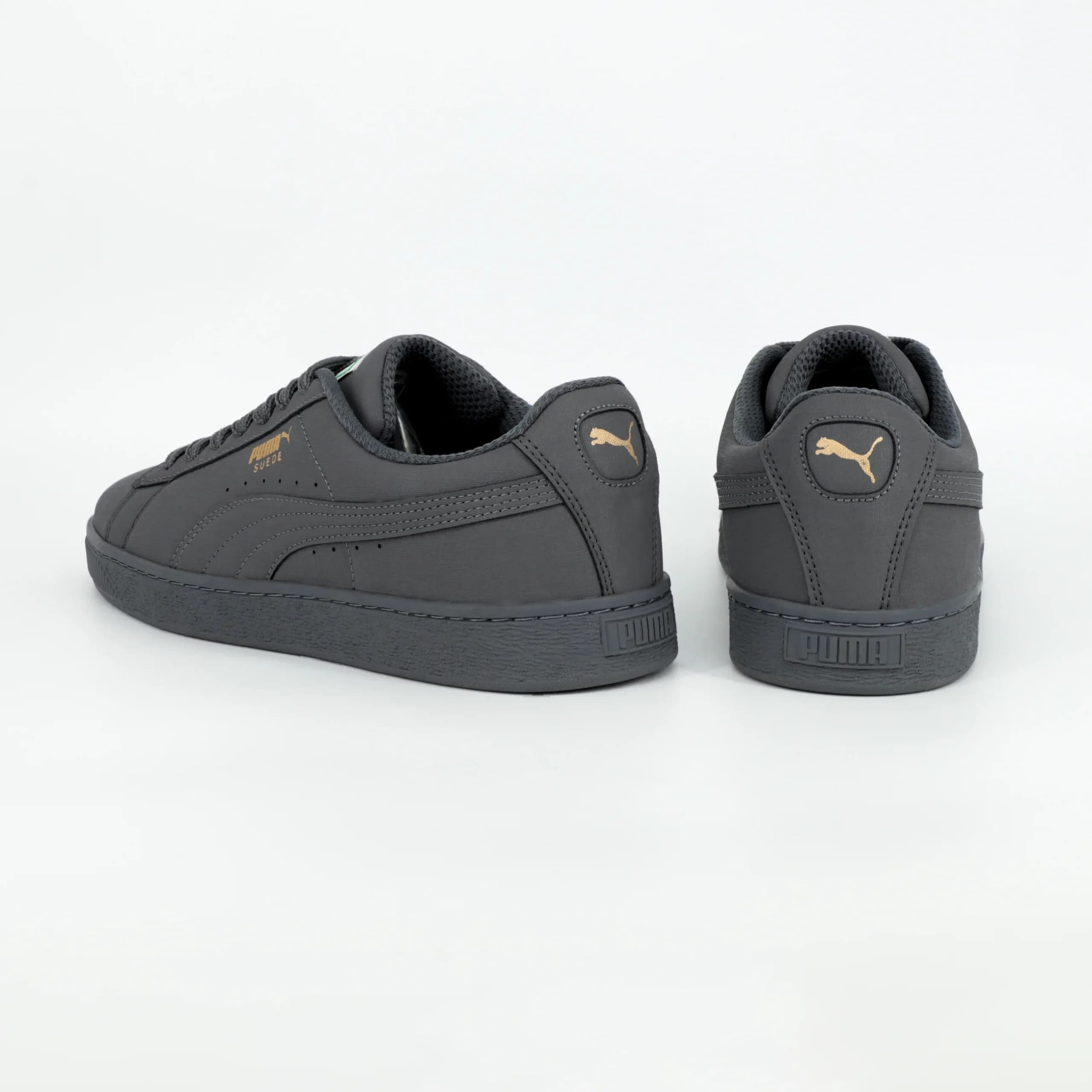 کتونی ونس مردانه پوما سوئد Puma SUEDE رنگ طوسی سیر کد 2041 — تصویر ۹