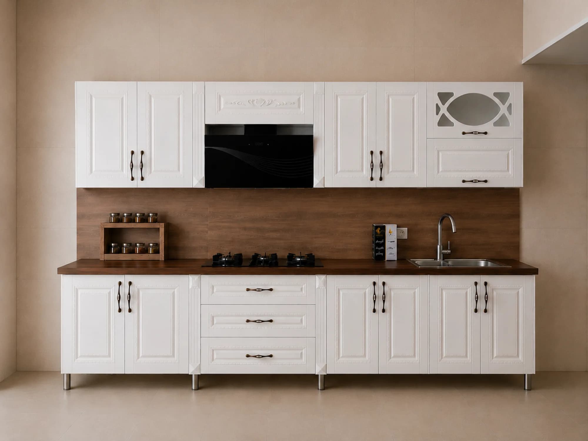 کابینت آماده 4 متری ممبران با مغز واناچای