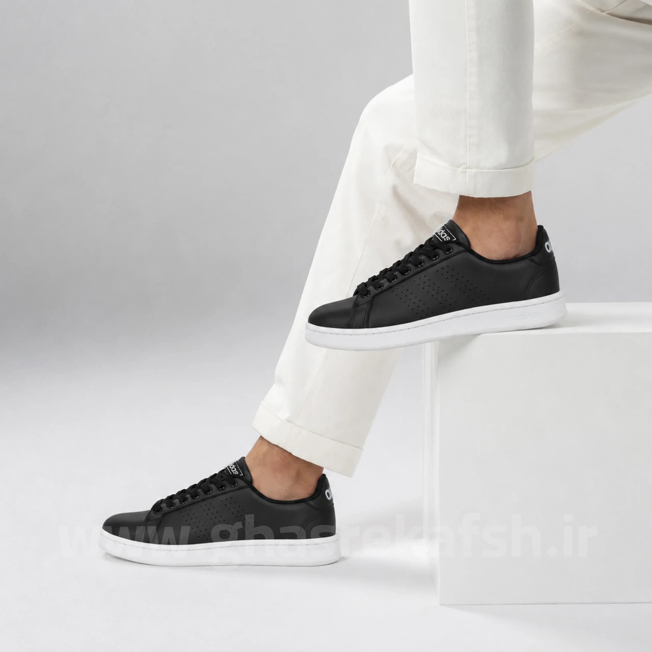 کتونی ونس مردانه آدیداس 2000 adidas رنگ مشکی سفید کد 426