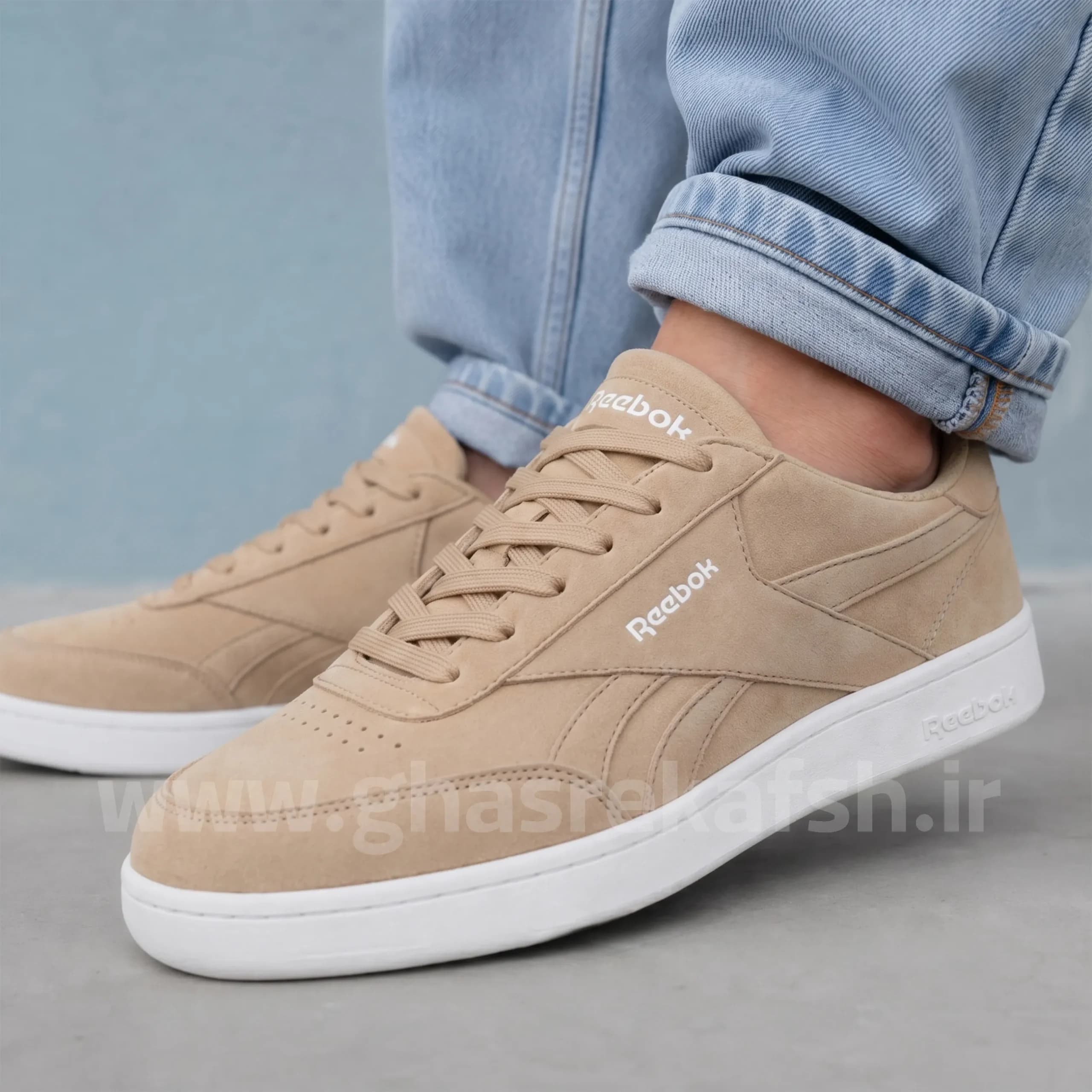 کتونی ونس مردانه ریبوک Reebok رنگ کرم کد 2782 — تصویر ۶