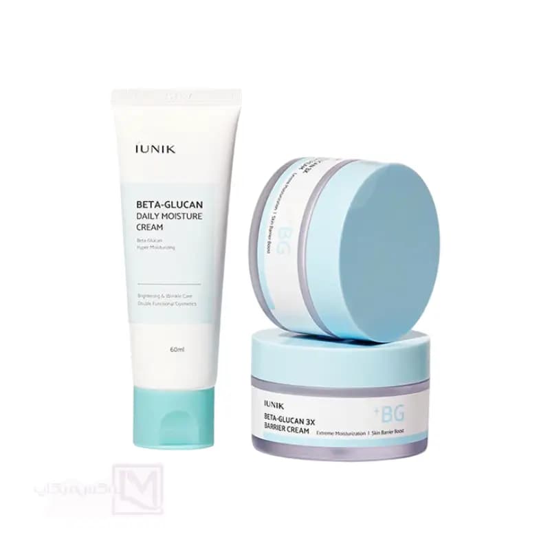 ست آبرسان و ترمیم‌کننده بتاگلوکان آیونیک (IUNIK Beta-Glucan 3X Barrier Special Set) — تصویر ۲