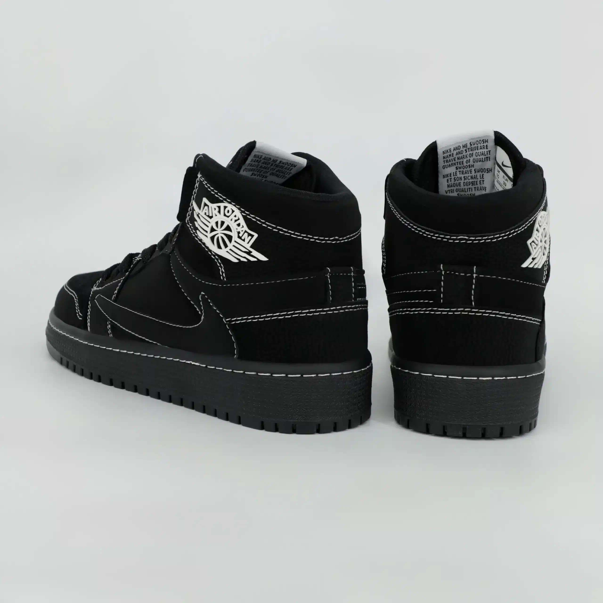 کفش کتونی زنانه نایک جردن وان ترویس ساقدار JORDAN 1 TRAVIS رنگ مشکی کد 2788 — تصویر ۵