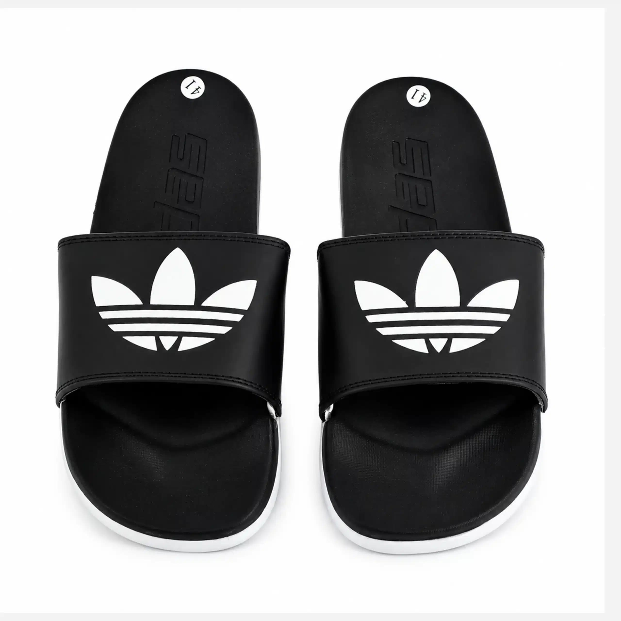 صندل دمپایی مردانه آدیداس adidas slipper رنگ مشکی سفید کد 1465 — تصویر ۶