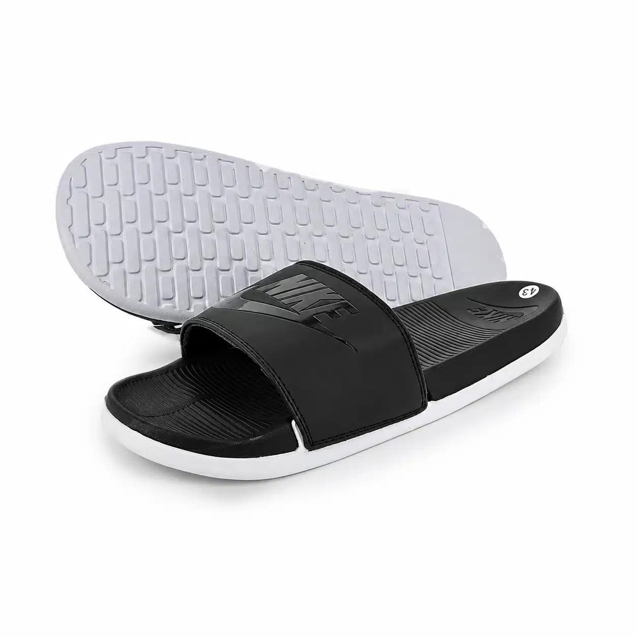 صندل دمپایی مردانه نایک nike slipper رنگ مشکی کد 1602 — تصویر ۳