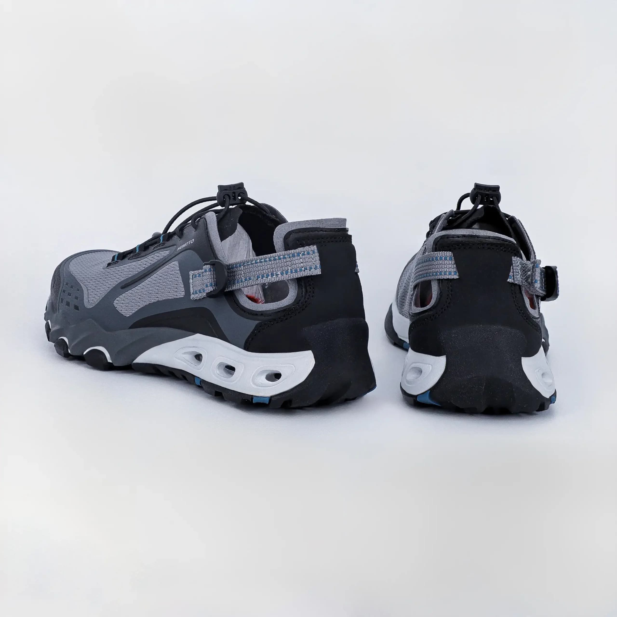 صندل هامتو مردانه آبنوردی Humtto رنگ طوسی مشکی کد 2771 — تصویر ۵