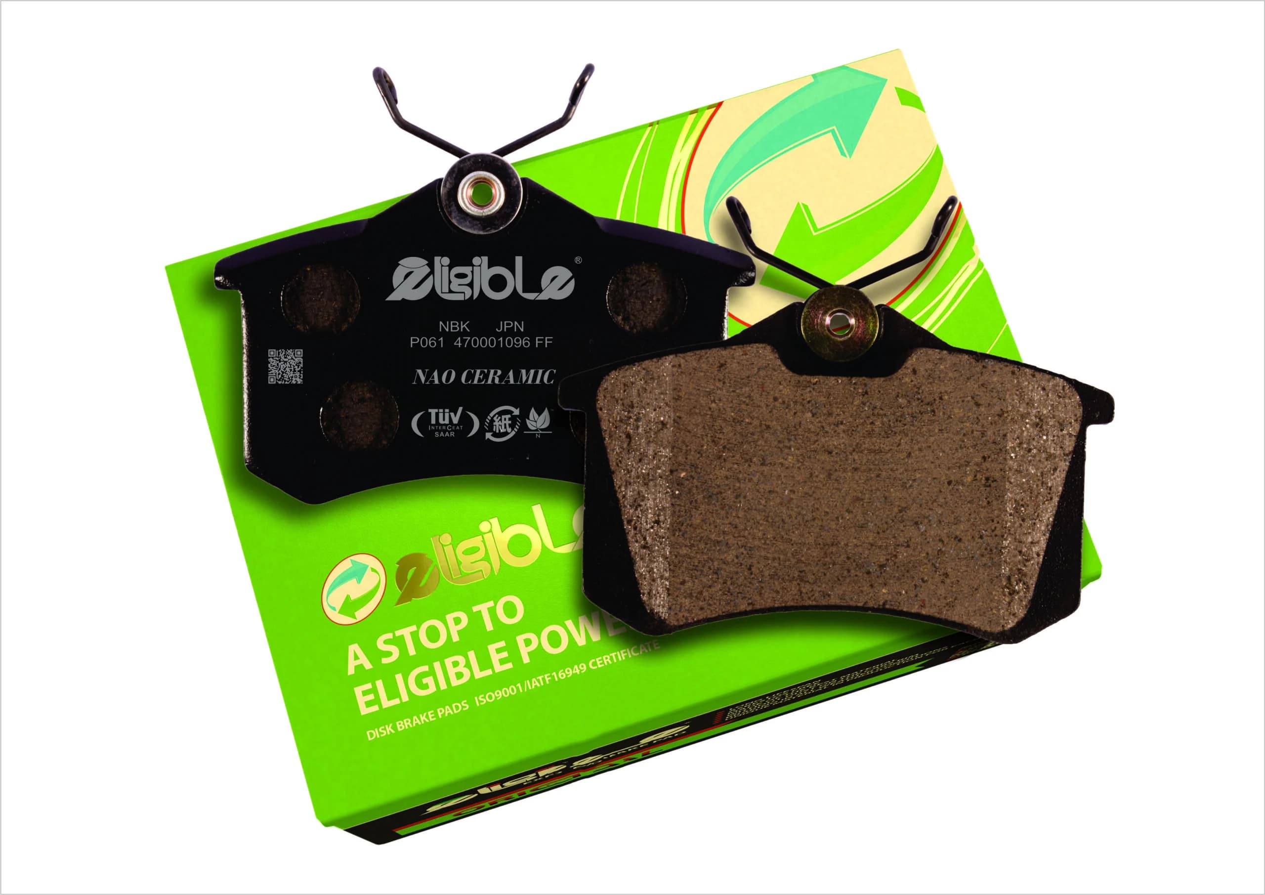 لنت ترمز عقب مگان کربن سرامیک الیجیبلAA02A — تصویر ۶