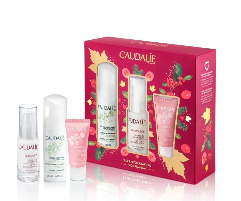 ست هدیه مراقبت پوست کدلی مدل Vinosource S.O.S Hydration Christmas Set — تصویر ۲