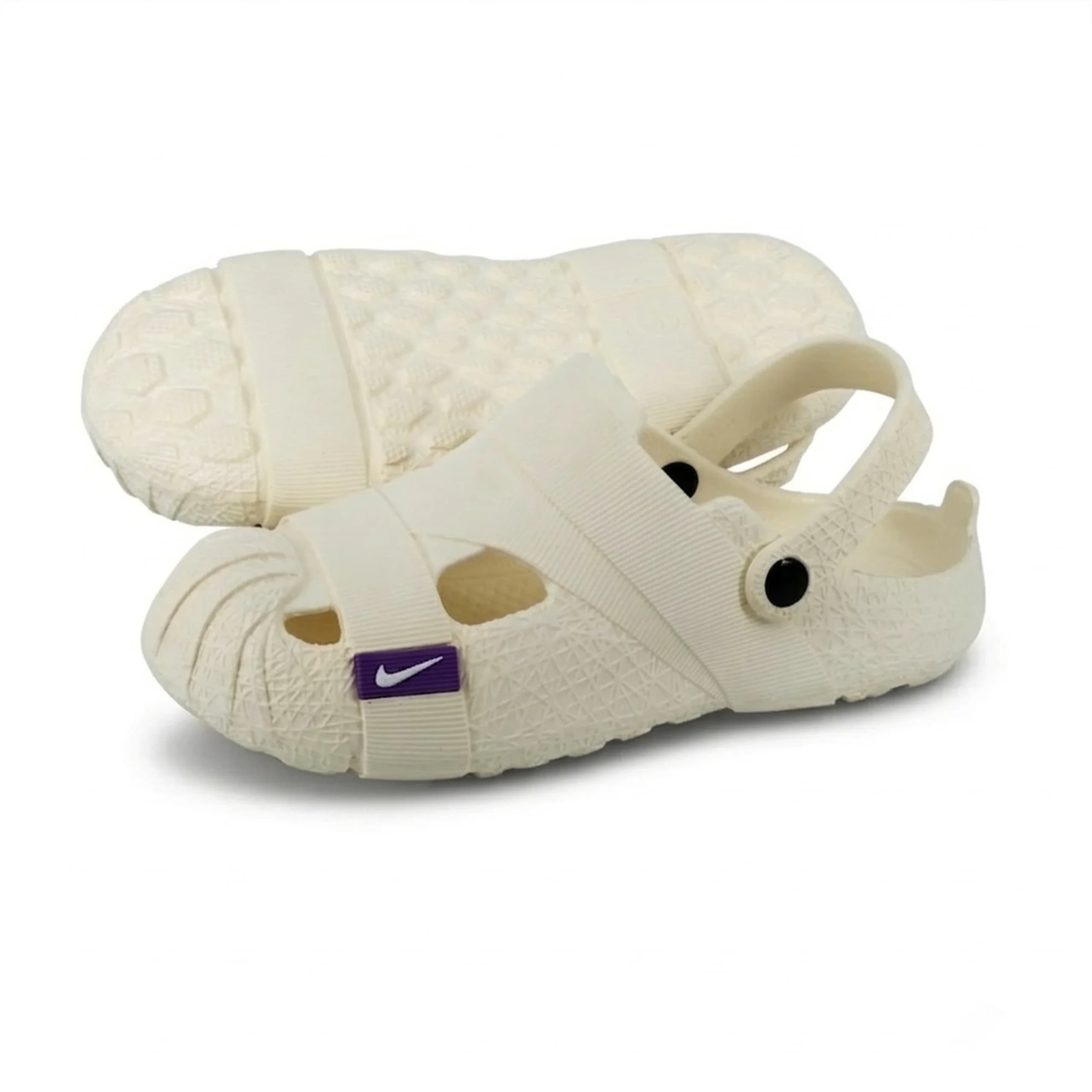 کراکس دمپایی مردانه نایک crocs nike رنگ سفید کد 703 — تصویر ۶
