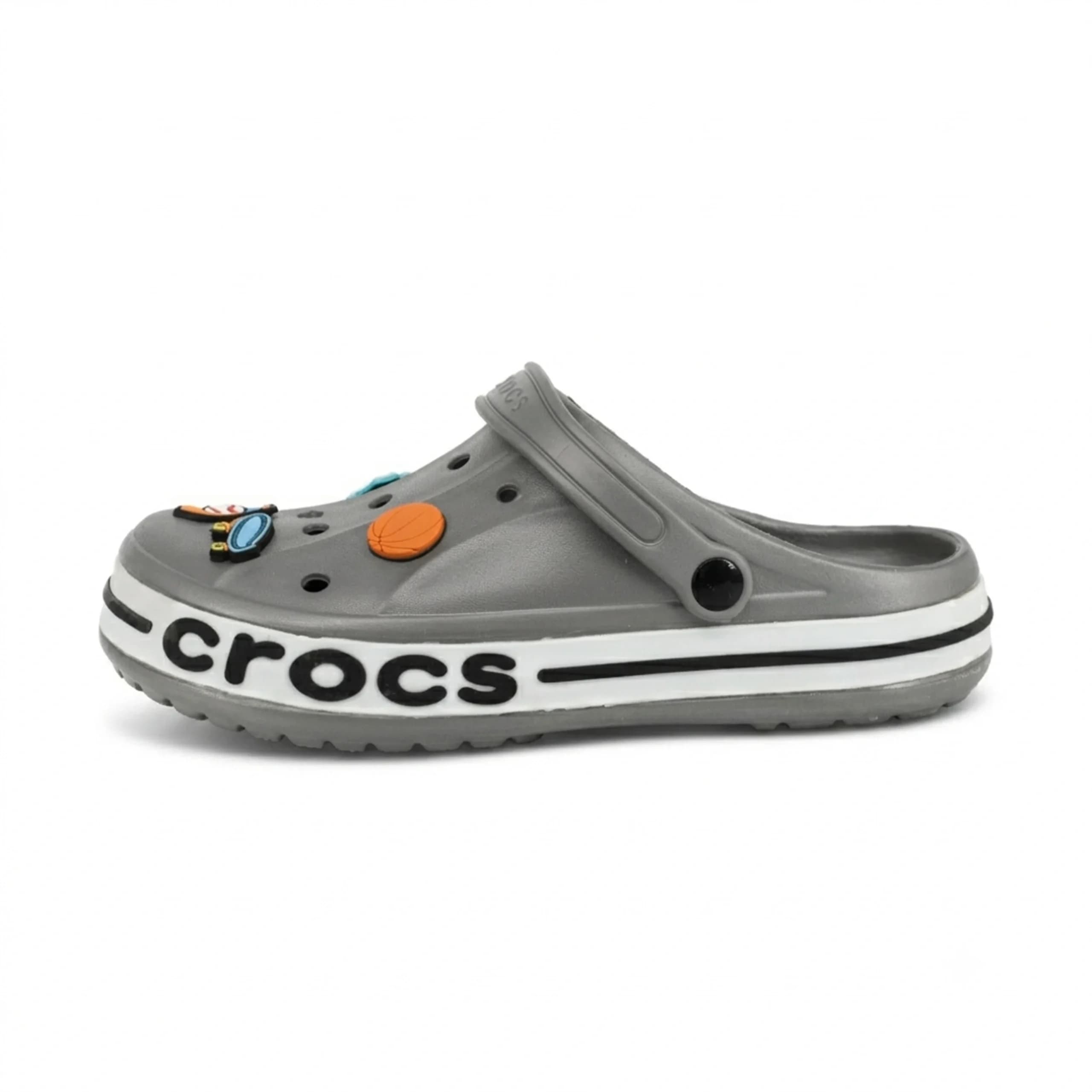 کراکس دمپایی مردانه پلاس crocs plus رنگ طوسی کد 1492 — تصویر ۴