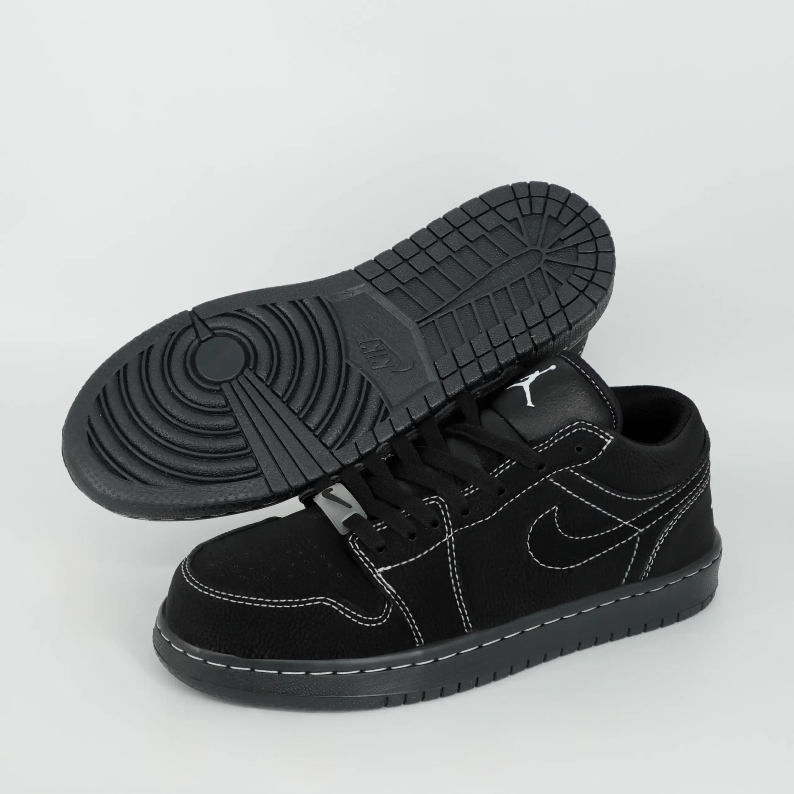 کفش کتونی مردانه نایک جردن وان بلک فانتوم JORDAN 1 Black Phantom رنگ مشکی کد 2687 — تصویر ۷