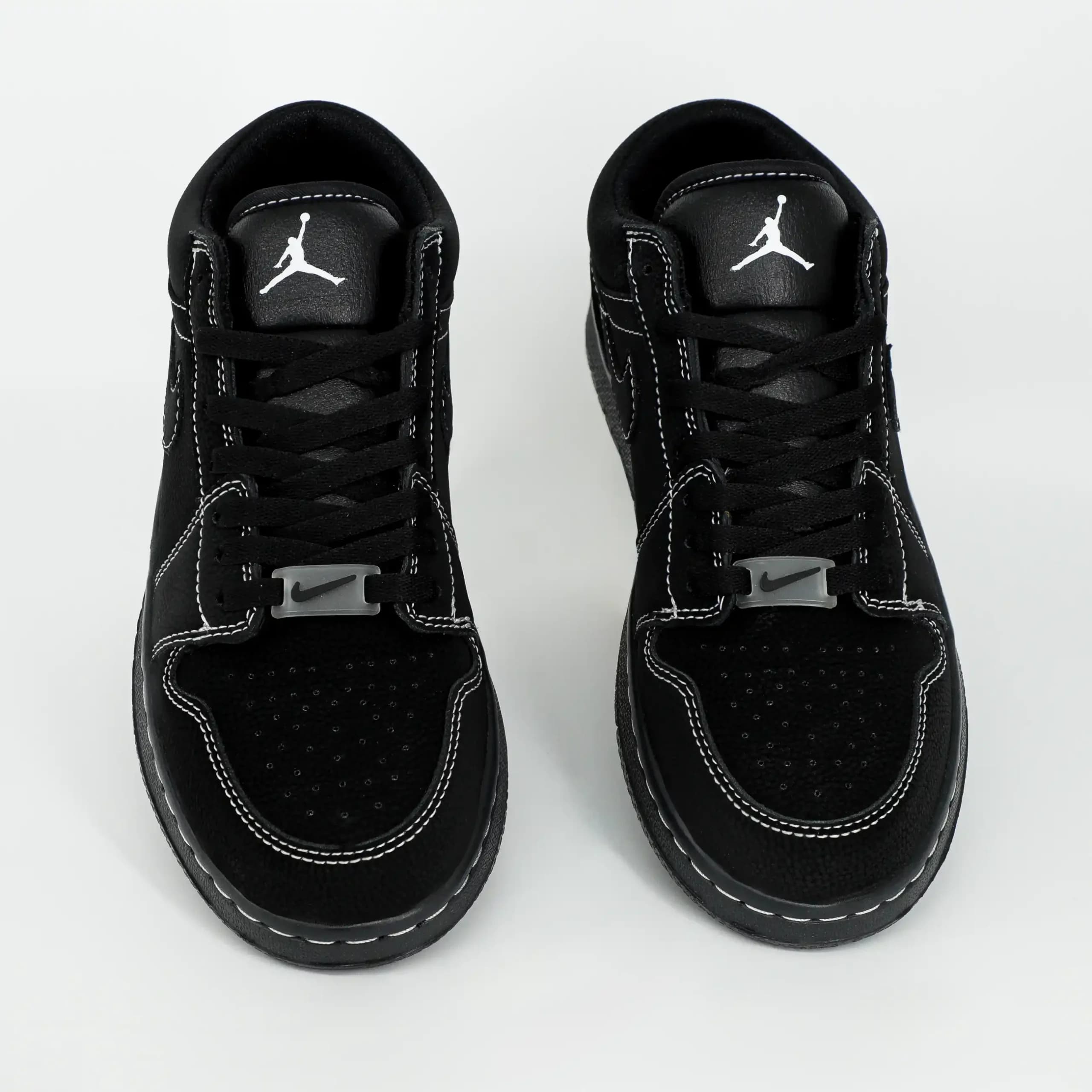 کفش کتونی مردانه نایک جردن وان بلک فانتوم JORDAN 1 Black Phantom رنگ مشکی کد 2687 — تصویر ۴