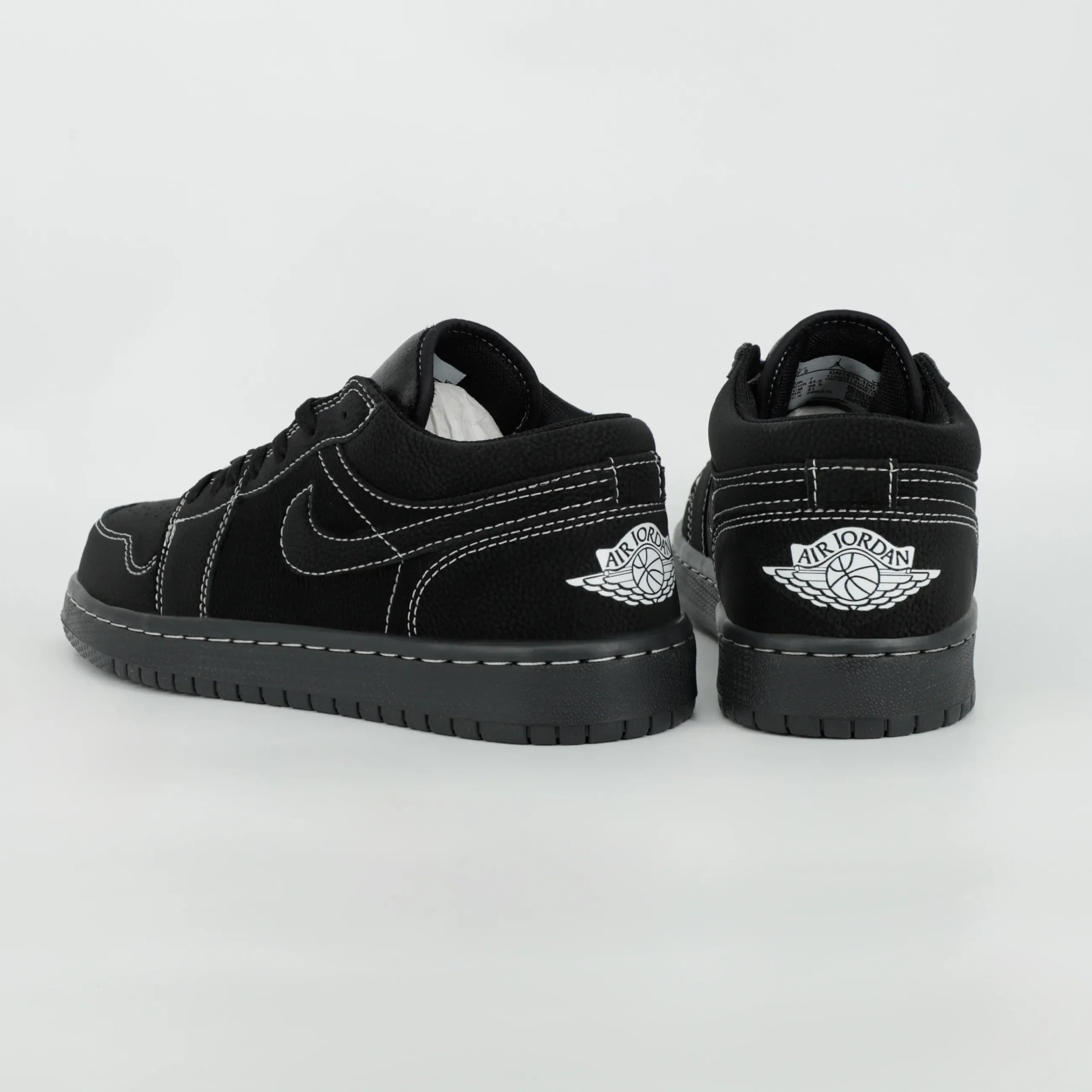 کفش کتونی مردانه نایک جردن وان بلک فانتوم JORDAN 1 Black Phantom رنگ مشکی کد 2687 — تصویر ۵