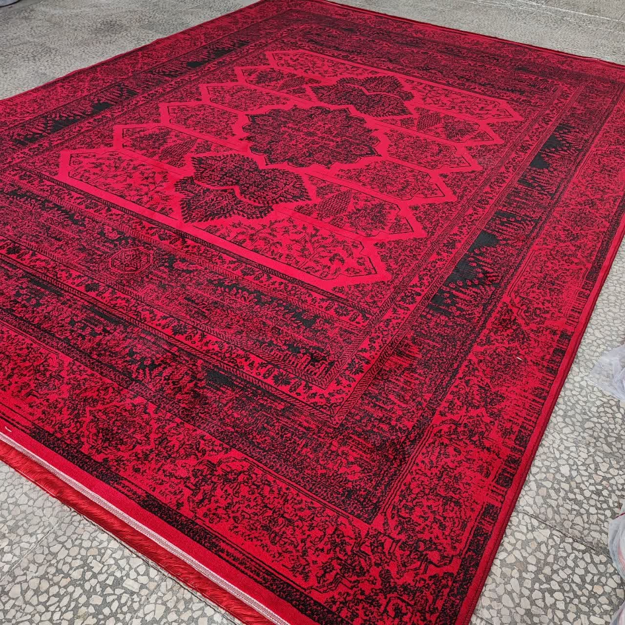 فرش ماشینی گلشن لاکی بلوچی ۵۰۰ شانه تراکم ۱۴۰۰ | خرید مستقیم از کارخانه خرم گل کاشان. — تصویر ۲