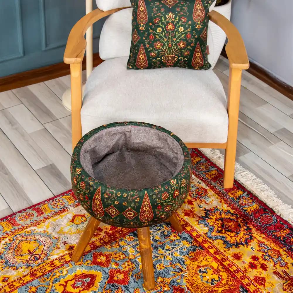 میز عسلی نقش آکام چوب طرح دلگشا — تصویر ۳